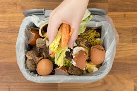 Basura llena de alimentos