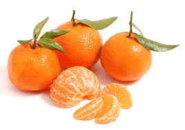 Mandarinas peladas y sin pelar